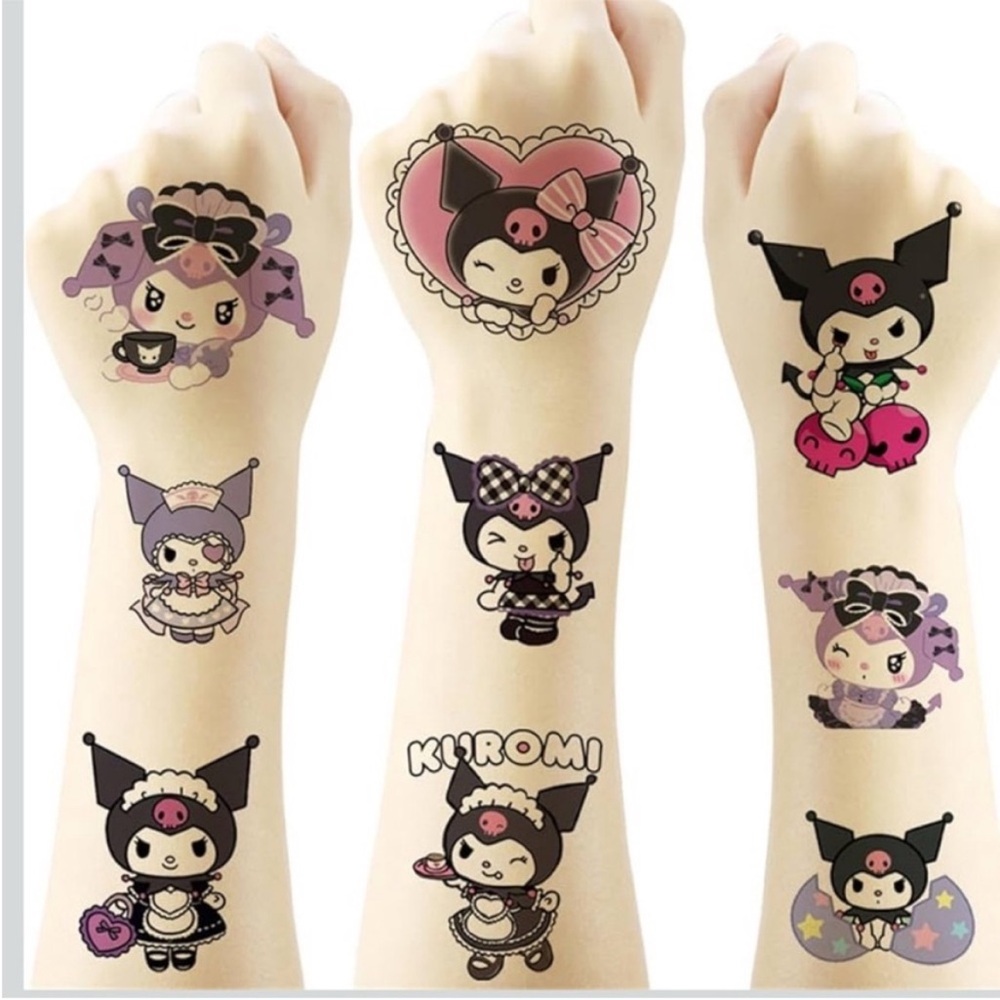 5for $10 Sanrio Characters Kuromi 40pcs Black Temporary Tattoos Party Supply